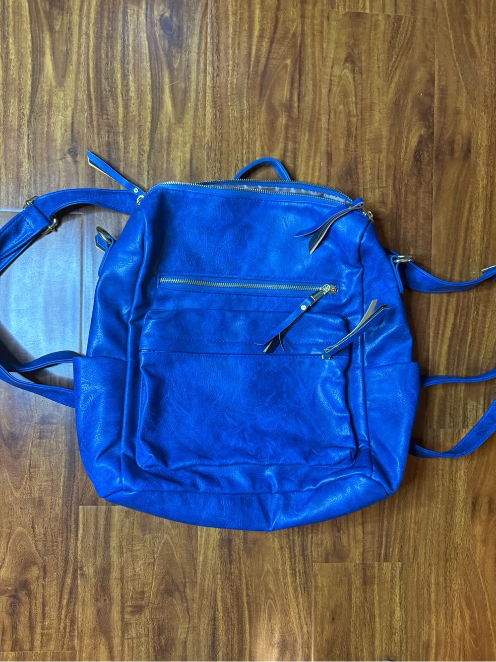 Blue Women's Backpack Purse - Stylish Everyday Bag